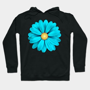 Turquoise Flower Hoodie